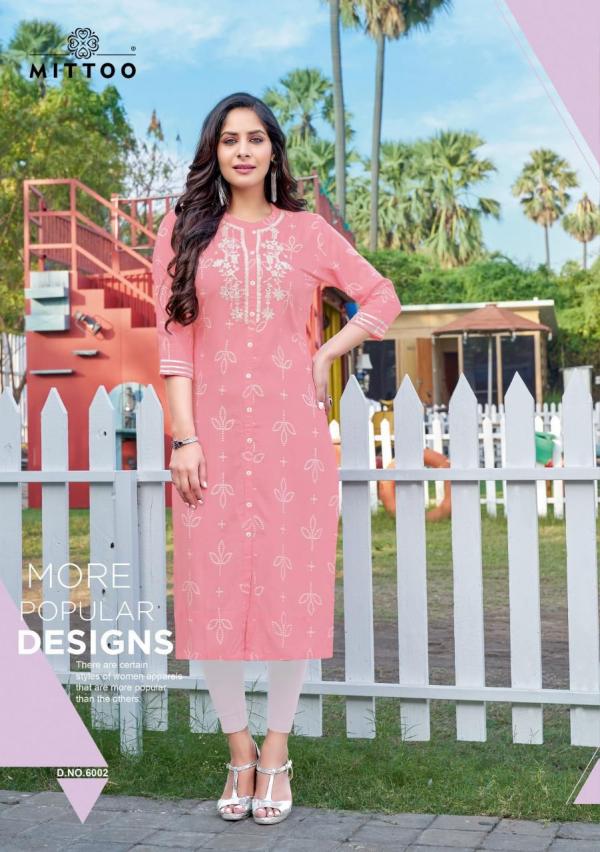 Mittoo Bandhan Rayon Printed Casual Wear Kurtis